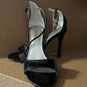 Guess Shiny Black Women's Heels